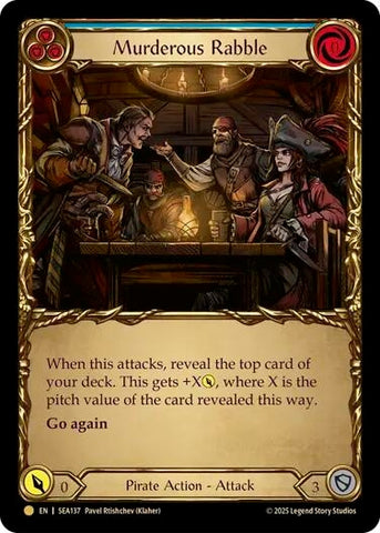 Image for Murderous Rabble (Treasure) (SEA137) (High Seas) - Flesh and Blood TCG