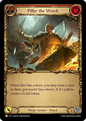 Image for Pilfer the Wreck (Red) (Treasure) (SEA138) (High Seas) - Flesh and Blood TCG