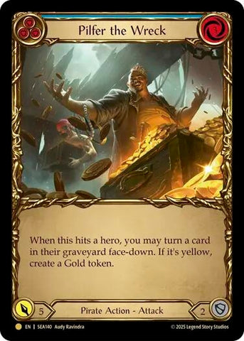 Image for Pilfer the Wreck (Blue) (Treasure) (SEA140) (High Seas) - Flesh and Blood TCG