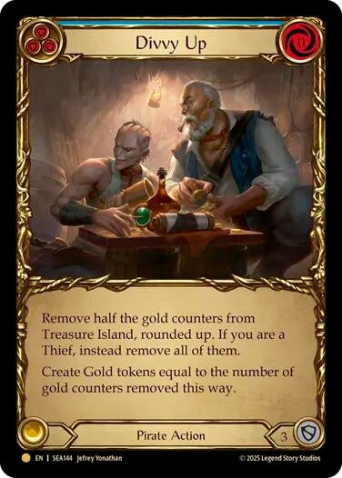 Image for Divvy Up (Treasure) (SEA144) (High Seas) - Flesh and Blood TCG