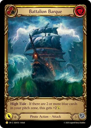 Battalion Barque (Yellow) (Treasure) (SEA153) [High Seas]