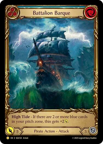 Battalion Barque (Blue) (Treasure) (SEA154) [High Seas]
