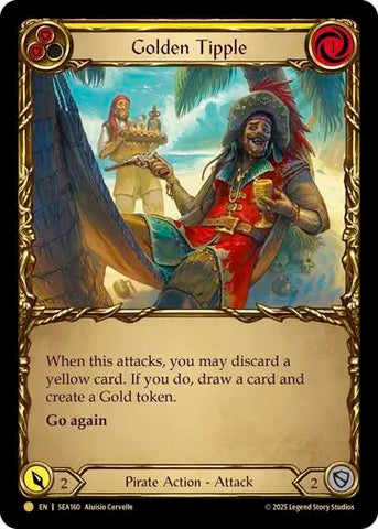 Image for Golden Tipple (Yellow) (Treasure) (SEA160) (High Seas) - Flesh and Blood TCG
