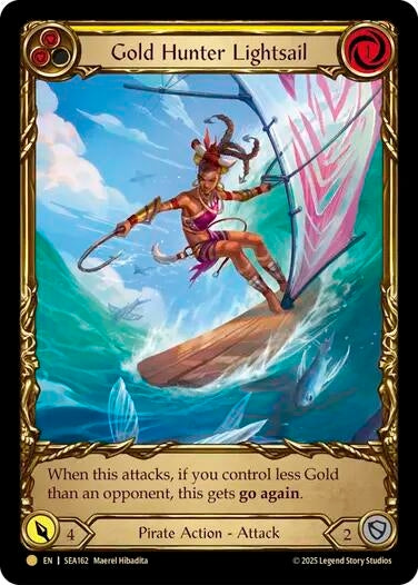 Image for Gold Hunter Lightsail (Treasure) (SEA162) (High Seas) - Flesh and Blood TCG