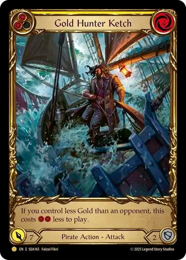 Image for Gold Hunter Ketch (Treasure) (SEA165) (High Seas) - Flesh and Blood TCG