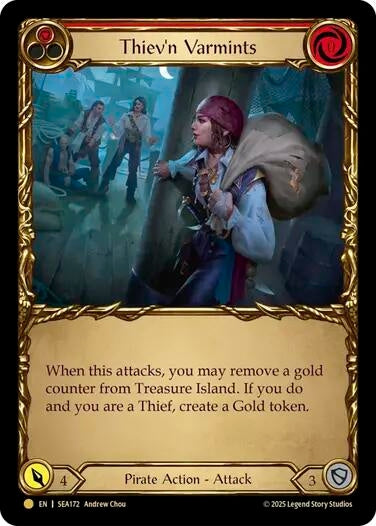 Image for Thiev'n Varmints (Treasure) (SEA172) (High Seas) - Flesh and Blood TCG
