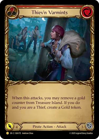 Image for Thiev'n Varmints (Treasure) (SEA172) (High Seas) - Flesh and Blood TCG