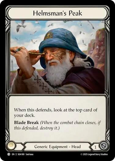 Image for Helmsman's Peak (Treasure) (SEA180) (High Seas) - Flesh and Blood TCG