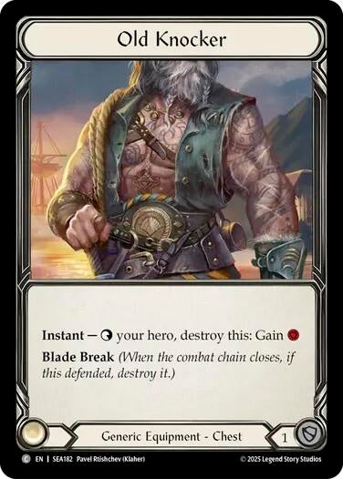 Image for Old Knocker (Treasure) (SEA182) (High Seas) - Flesh and Blood TCG