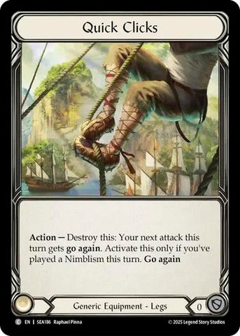 Image for Quick Clicks (Treasure) (SEA186) (High Seas) - Flesh and Blood TCG