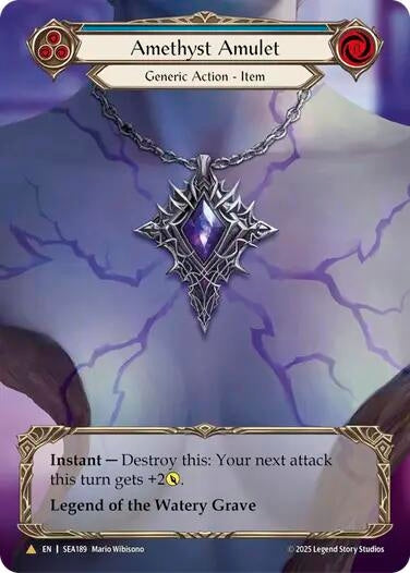 Image for Amethyst Amulet (Treasure) (SEA189) (High Seas) - Flesh and Blood TCG