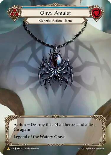 Image for Onyx Amulet (Treasure) (SEA191) (High Seas) - Flesh and Blood TCG