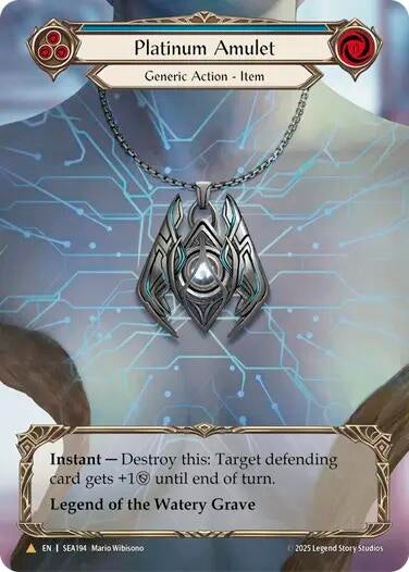 Image for Platinum Amulet (Treasure) (SEA194) (High Seas) - Flesh and Blood TCG