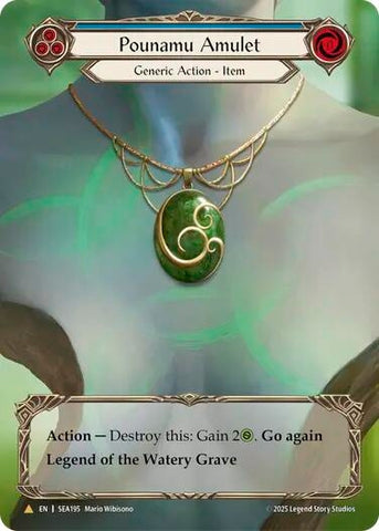 Image for Pounamu Amulet (Treasure) (SEA195) (High Seas) - Flesh and Blood TCG