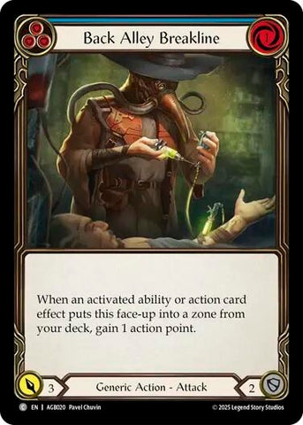 Image for Back Alley Breakline (Blue) (AGB020) (Armory Deck: Gravy Bones) - Flesh and Blood TCG