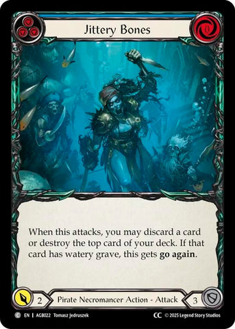 Image for Jittery Bones (Blue) (CC Tag) (AGB022) (Armory Deck: Gravy Bones) - Flesh and Blood TCG