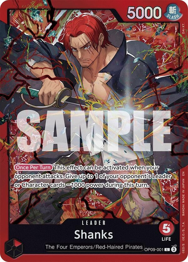 Shanks (OP09-001) (OP09-001) [Starter Deck 23: RED Shanks]