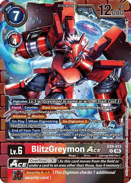 BlitzGreymon ACE (EX9-013 R) (Versus Monsters)