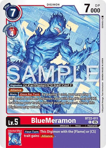 BlueMeramon (BT22-011 C) (Cyber Eden)