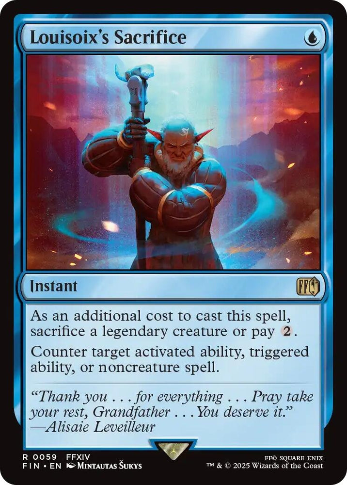 Image for Louisoix's Sacrifice (59) [FINAL FANTASY] - Magic: The Gathering