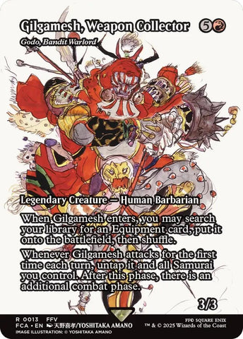 Image for Gilgamesh, Weapon Collector - Godo, Bandit Warlord (Showcase) (13) [FINAL FANTASY: Through the Ages] - Magic: The Gathering
