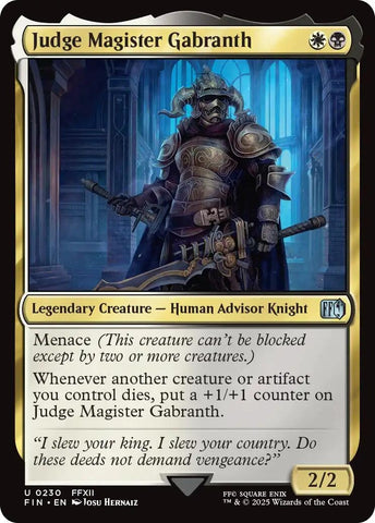 Image for Judge Magister Gabranth (230) [FINAL FANTASY] - Magic: The Gathering