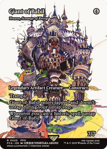 Image for Giant of Babil - Traxos, Scourge of Kroog (Showcase) (20) [FINAL FANTASY: Through the Ages] - Magic: The Gathering