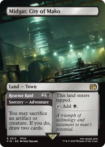 Image for Midgar, City of Mako (Borderless) (313) [FINAL FANTASY] - Magic: The Gathering