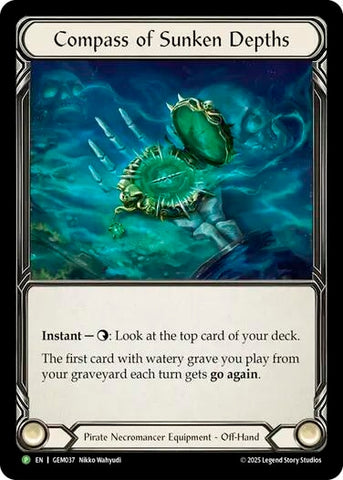 Image for Compass of Sunken Depths (GEM037) (GEM Pack 2) - Flesh and Blood TCG