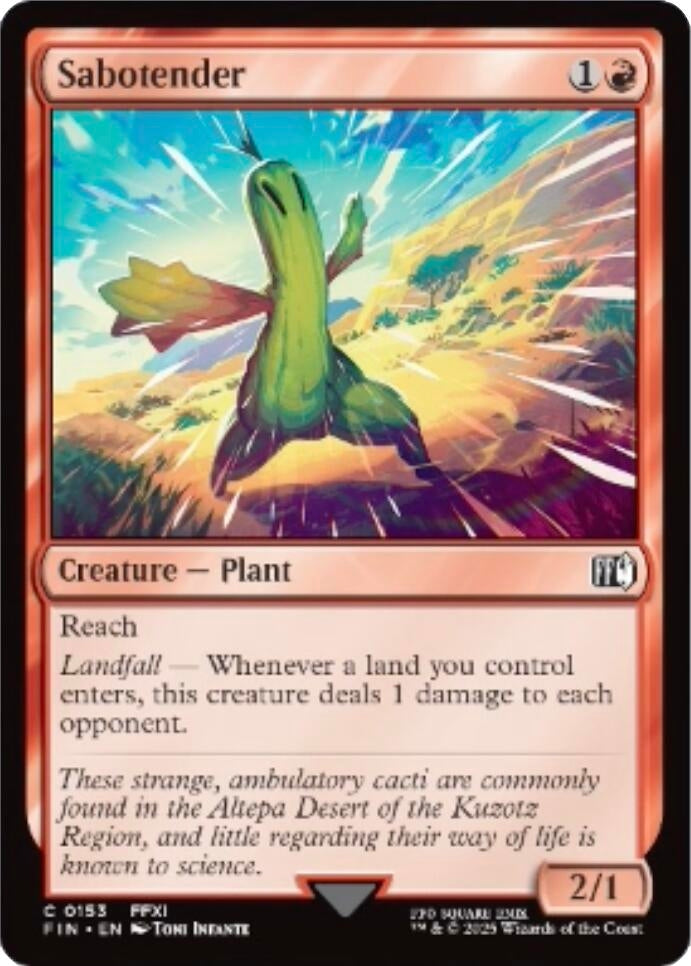 Image for Sabotender (153) [FINAL FANTASY] - Magic: The Gathering