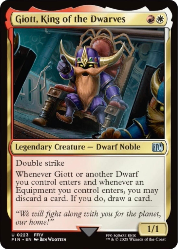 Image for Giott, King of the Dwarves (223) [FINAL FANTASY] - Magic: The Gathering