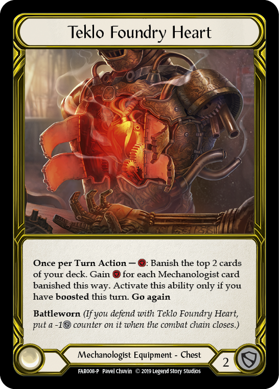 Teklo Foundry Heart [FAB008-P] (Promo) 1st Edition Cold Foil - Golden