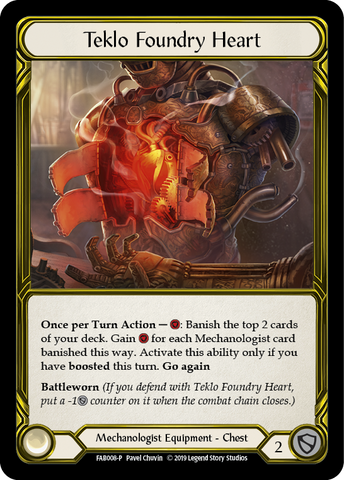 Teklo Foundry Heart [FAB008-P] (Promo) 1st Edition Cold Foil - Golden
