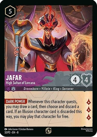 Jafar - High Sultan of Lorcana (Store Champion Participant) (32/P2) [Disney Lorcana Promo Cards]