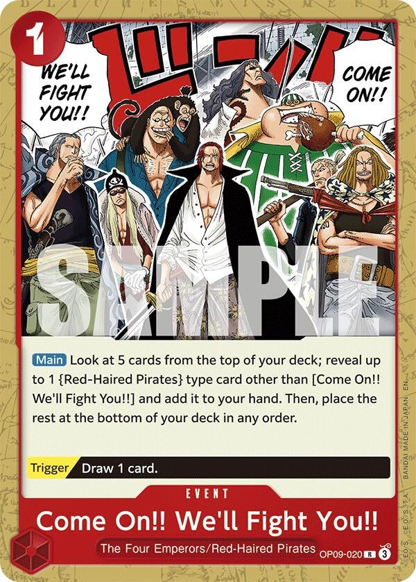 Come On!! We'll Fight You!! (Reprint) (OP09-020) [Starter Deck 23: RED Shanks]