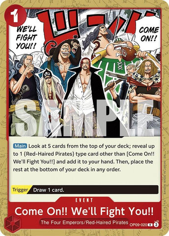Come On!! We'll Fight You!! (Reprint) (OP09-020) [Starter Deck 23: RED Shanks]