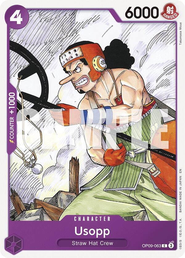 Usopp (Reprint) (OP09-063) [Starter Deck 26: PURPLE/BLACK Monkey.D.Luffy]
