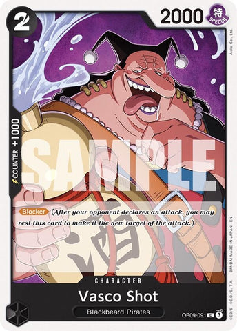 Vasco Shot (Reprint) (OP09-091) [Starter Deck 27: BLACK Marshall.D.Teach]