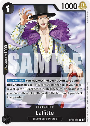Laffitte (Reprint) (OP09-095) [Starter Deck 27: BLACK Marshall.D.Teach]