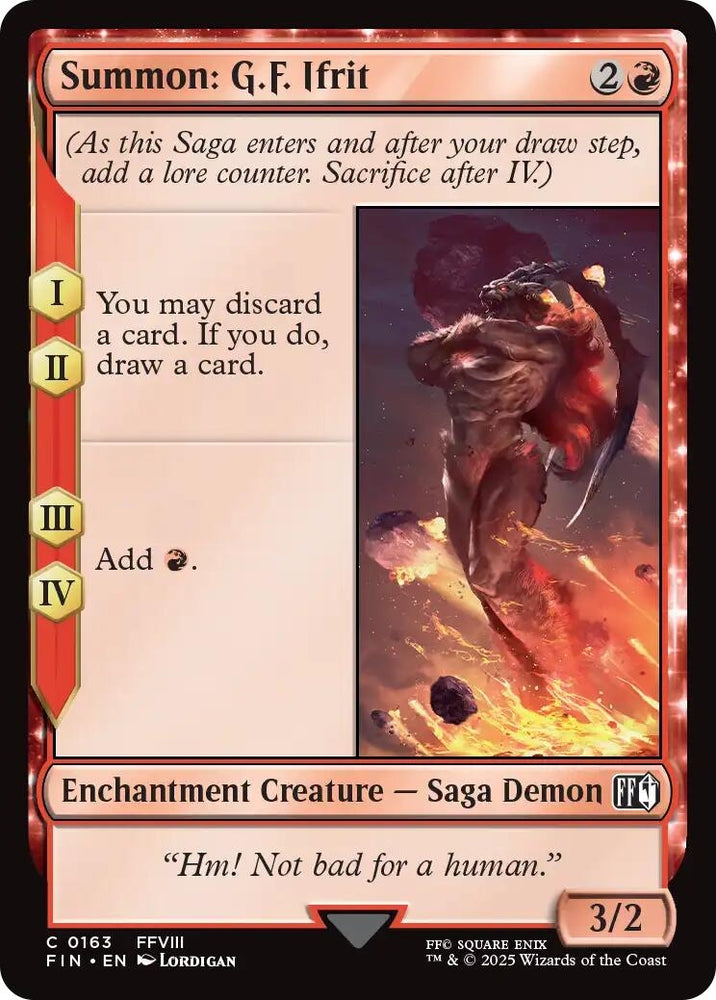 Image for Summon: G.F. Ifrit (163) [FINAL FANTASY] - Magic: The Gathering