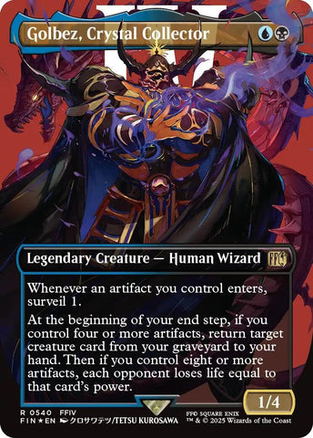 Image for Golbez, Crystal Collector (Borderless) (Surge Foil) (540) [FINAL FANTASY] - Magic: The Gathering