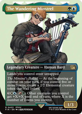 Image for The Wandering Minstrel (Borderless) (403) [FINAL FANTASY] - Magic: The Gathering
