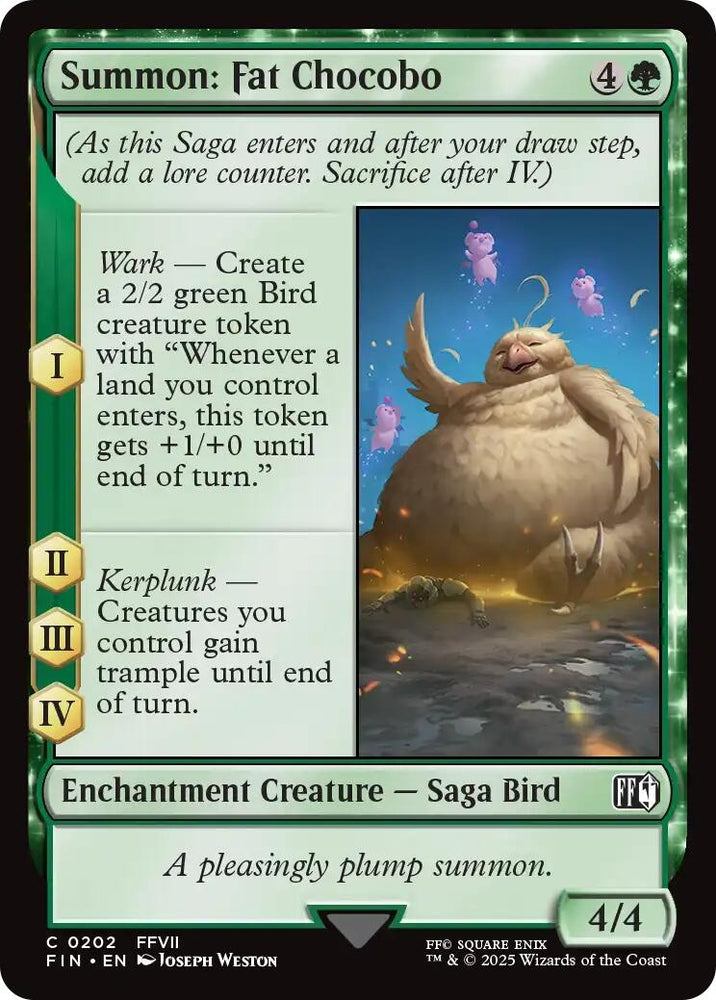 Image for Summon: Fat Chocobo (202) [FINAL FANTASY] - Magic: The Gathering
