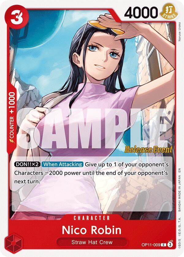 Image for Nico Robin (OP11-009) (A Fist of Divine Speed Release Event Cards) - One Piece Card Game