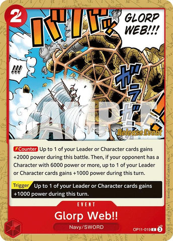 Image for Glorp Web!! (OP11-019) (A Fist of Divine Speed Release Event Cards) - One Piece Card Game