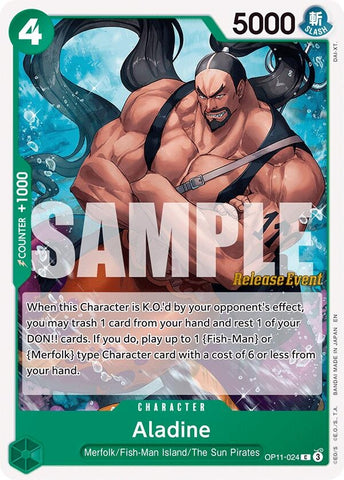Image for Aladine (OP11-024) (A Fist of Divine Speed Release Event Cards) - One Piece Card Game