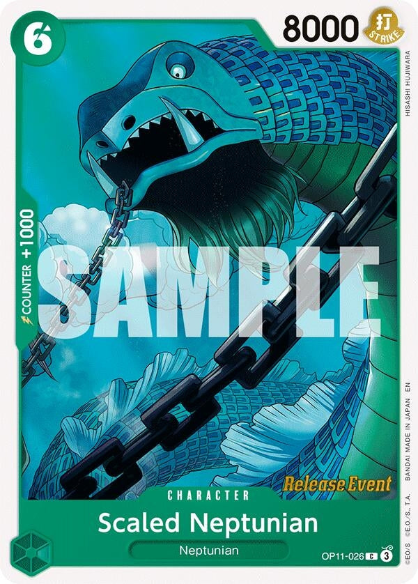 Image for Scaled Neptunian (OP11-026) (A Fist of Divine Speed Release Event Cards) - One Piece Card Game