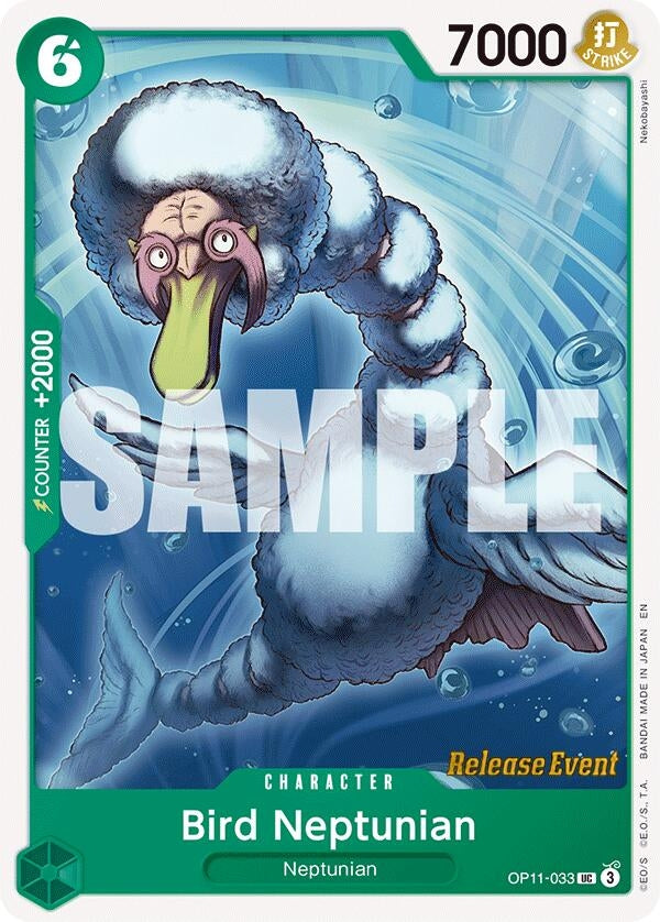 Image for Bird Neptunian (OP11-033) (A Fist of Divine Speed Release Event Cards) - One Piece Card Game