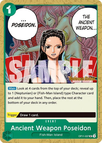 Image for Ancient Weapon Poseidon (OP11-037) (A Fist of Divine Speed Release Event Cards) - One Piece Card Game