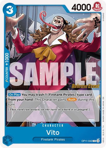 Image for Vito (OP11-042) (A Fist of Divine Speed Release Event Cards) - One Piece Card Game